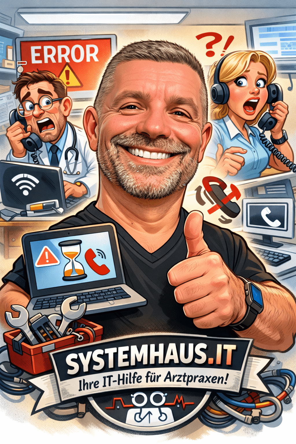 Wolkenfuß IT Lösungen für Praxis und Arzt Gwerbe Systemhaus IT